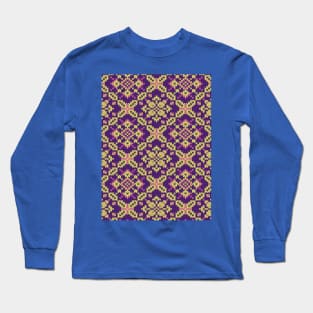 Fair Isle Knitting Pattern Long Sleeve T-Shirt